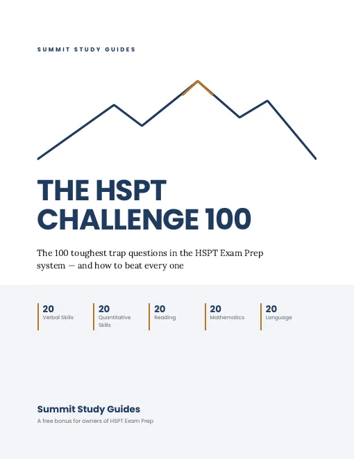 The HSPT Challenge 100 cover